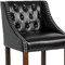 Flash Furniture Black Leather/Wood Stool, 30", PK2 2-CH-182020-T-30-BK-GG - alternate 9