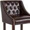 Flash Furniture Brown Leather/Wood Stool, 30", PK2 2-CH-182020-T-30-BN-GG - alternate 8