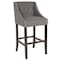 Flash Furniture Gray Fabric/Wood Stool, 30", PK2 2-CH-182020-T-30-DKGY-F-GG - alternate 6