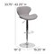 Flash Furniture Gray Fabric Barstool, PK2 2-CH-321-GYFAB-GG - alternate 6