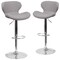 Flash Furniture Gray Fabric Barstool, PK2 2-CH-321-GYFAB-GG - alternate 4