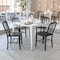Flash Furniture Gael Commercial Grade  Black Metal Indoor-Outdoor Chair, PK2 2-CH-61200-18-BK-GG - alternate 1