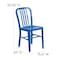Flash Furniture Gael Commercial Grade  Blue Metal Indoor-Outdoor Chair, PK2 2-CH-61200-18-BL-GG - alternate 8