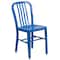 Flash Furniture Gael Commercial Grade  Blue Metal Indoor-Outdoor Chair, PK2 2-CH-61200-18-BL-GG - alternate 7