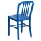 Flash Furniture Gael Commercial Grade  Blue Metal Indoor-Outdoor Chair, PK2 2-CH-61200-18-BL-GG - alternate 9