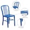 Flash Furniture Gael Commercial Grade  Blue Metal Indoor-Outdoor Chair, PK2 2-CH-61200-18-BL-GG - alternate 3