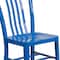 Flash Furniture Gael Commercial Grade  Blue Metal Indoor-Outdoor Chair, PK2 2-CH-61200-18-BL-GG - alternate 10