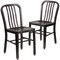 Flash Furniture 2PK Black-Gold Metal Indoor-Outdoor Chair - Bistro 2-CH-61200-18-BQ-GG - alternate 2