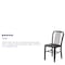 Flash Furniture 2PK Black-Gold Metal Indoor-Outdoor Chair - Bistro 2-CH-61200-18-BQ-GG - alternate 5