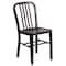 Flash Furniture 2PK Black-Gold Metal Indoor-Outdoor Chair - Bistro 2-CH-61200-18-BQ-GG - alternate 7