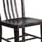 Flash Furniture 2PK Black-Gold Metal Indoor-Outdoor Chair - Bistro 2-CH-61200-18-BQ-GG - alternate 9