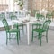 Flash Furniture Gael Commercial Grade  Green Metal Indoor-Outdoor Chair, PK2 2-CH-61200-18-GN-GG - alternate 1