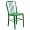 Flash Furniture Gael Commercial Grade  Green Metal Indoor-Outdoor Chair, PK2 2-CH-61200-18-GN-GG - alternate 7