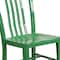 Flash Furniture Gael Commercial Grade  Green Metal Indoor-Outdoor Chair, PK2 2-CH-61200-18-GN-GG - alternate 9