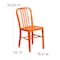 Flash Furniture Gael Commercial Grade  Orange Metal Indoor-Outdoor Chair, PK2 2-CH-61200-18-OR-GG - alternate 10