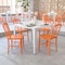 Flash Furniture Gael Commercial Grade  Orange Metal Indoor-Outdoor Chair, PK2 2-CH-61200-18-OR-GG - alternate 1