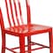 Flash Furniture Gael Commercial Grade  Red Metal Indoor-Outdoor Chair, PK2 2-CH-61200-18-RED-GG - alternate 9