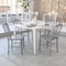 Flash Furniture Gael Commercial Grade  Silver Metal Indoor-Outdoor Chair, PK2 2-CH-61200-18-SIL-GG - alternate 1
