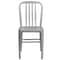 Flash Furniture Gael Commercial Grade  Silver Metal Indoor-Outdoor Chair, PK2 2-CH-61200-18-SIL-GG - alternate 7