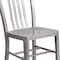 Flash Furniture Gael Commercial Grade  Silver Metal Indoor-Outdoor Chair, PK2 2-CH-61200-18-SIL-GG - alternate 10