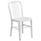 Flash Furniture Gael Commercial Grade  White Metal Indoor-Outdoor Chair, PK2 2-CH-61200-18-WH-GG - alternate 10