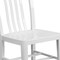 Flash Furniture Gael Commercial Grade  White Metal Indoor-Outdoor Chair, PK2 2-CH-61200-18-WH-GG - alternate 8