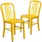 Flash Furniture Gael Commercial Grade  Yellow Metal Indoor-Outdoor Chair, PK2 2-CH-61200-18-YL-GG - alternate 4