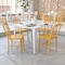 Flash Furniture Gael Commercial Grade  Yellow Metal Indoor-Outdoor Chair, PK2 2-CH-61200-18-YL-GG - alternate 1