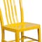 Flash Furniture Gael Commercial Grade  Yellow Metal Indoor-Outdoor Chair, PK2 2-CH-61200-18-YL-GG - alternate 9