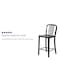 Flash Furniture 2 " High Black Metal Counter Height Stool, PK2 2-CH-61200-24-BK-GG - alternate 6