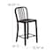 Flash Furniture 2PK 24" High Black-Gold Metal Counter Height Stool 2-CH-61200-24-BQ-GG - alternate 9