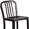 Flash Furniture 2PK 24" High Black-Gold Metal Counter Height Stool 2-CH-61200-24-BQ-GG - alternate 7