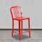 Flash Furniture 2 " High Red Metal Counter Height Stool, PK2 2-CH-61200-24-RED-GG - alternate 1