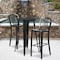 Flash Furniture 30" High Black Metal Barstool with Slat Back, PK2 2-CH-61200-30-BK-GG - alternate 1