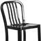 Flash Furniture 30" High Black Metal Barstool with Slat Back, PK2 2-CH-61200-30-BK-GG - alternate 9