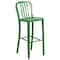 Flash Furniture 2PK 30" High Green Metal Barstool with Slat Back 2-CH-61200-30-GN-GG - alternate 9