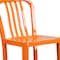 Flash Furniture 2PK 30" High Orange Metal Barstool with Slat Back 2-CH-61200-30-OR-GG - alternate 9