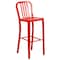 Flash Furniture 2 " High Red Metal Barstool with Slat Back, PK2 2-CH-61200-30-RED-GG - alternate 10
