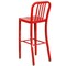 Flash Furniture 2 " High Red Metal Barstool with Slat Back, PK2 2-CH-61200-30-RED-GG - alternate 6
