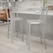 Flash Furniture 2PK 30" High Silver Metal Barstool with Slat Back 2-CH-61200-30-SIL-GG - alternate 1