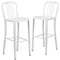 Flash Furniture 30" High White Metal Barstool with Slat Back, PK2 2-CH-61200-30-WH-GG - alternate 4