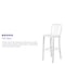 Flash Furniture 30" High White Metal Barstool with Slat Back, PK2 2-CH-61200-30-WH-GG - alternate 7