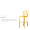 Flash Furniture 2PK 30" High Yellow Metal Barstool with Slat Back 2-CH-61200-30-YL-GG - alternate 4