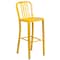 Flash Furniture 2PK 30" High Yellow Metal Barstool with Slat Back 2-CH-61200-30-YL-GG - alternate 10