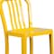 Flash Furniture 2PK 30" High Yellow Metal Barstool with Slat Back 2-CH-61200-30-YL-GG - alternate 9