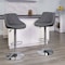 Flash Furniture Gray Vinyl Barstool, PK2 2-CH-82028A-GY-GG - alternate 1