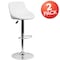 Flash Furniture White Vinyl Barstool, PK2 2-CH-82028A-WH-GG - alternate 8