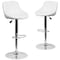 Flash Furniture White Vinyl Barstool, PK2 2-CH-82028A-WH-GG - alternate 6