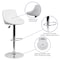 Flash Furniture White Vinyl Barstool, PK2 2-CH-82028A-WH-GG - alternate 5