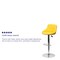 Flash Furniture Yellow Vinyl Barstool, PK2 2-CH-82028A-YEL-GG - alternate 4